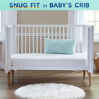 Colchón Sealy Butterfly transpirable de punto para cuna y cama infantil: firme, hipoalergénico, funda impermeable, espuma de alta densidad