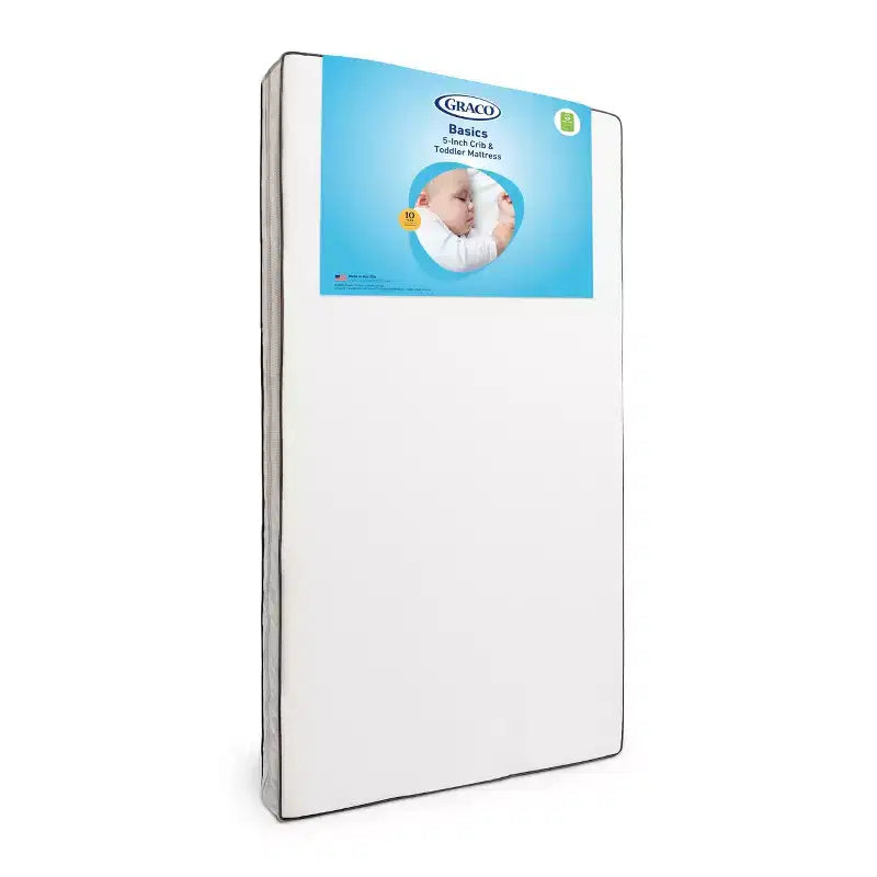 Storkcraft 6" Premium Mesh Grow-with-Me Dual-Sided Baby Crib and Toddler Bed Mattress: Firm Feel, Water-Resistant, Removable Cover, No Foam