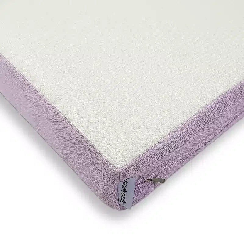 Colchón para cuna y cama infantil de doble cara, de malla prémium de 6" "Grow-with-Me": firme, resistente al agua, funda extraíble, sin espuma