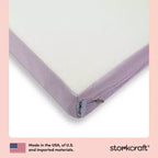Colchón para cuna y cama infantil de doble cara, de malla prémium de 6" "Grow-with-Me": firme, resistente al agua, funda extraíble, sin espuma