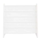 Kids' Book Rack Cambridge Collection White - Humble Crew: Toddler Decorative Bookshelf, 4 Shelves, MDF Material