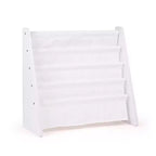 Estantería para libros infantiles Cambridge Collection blanca - Humble Crew: Librería decorativa para niños pequeños, 4 estantes, material MDF