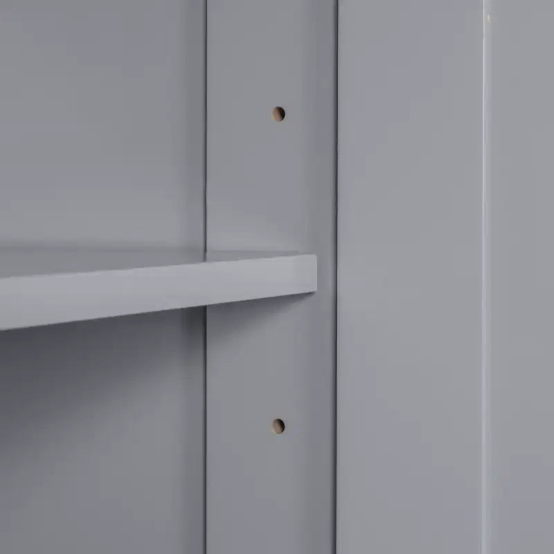 Armario de baño alto con cesto de ropa, gran espacio de almacenamiento, cesto de ropa inclinable y armario superior