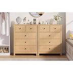 29 Cómoda de 5 cajones con cajones profundos y pomos de metal, cómoda moderna de madera para dormitorio, entrada y habitación infantil