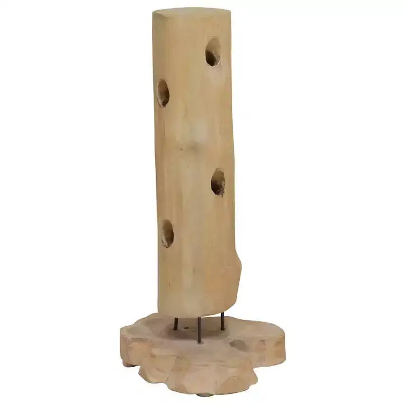 vidaXL Wine Rack for 8 Bottles 15.7x11.8x31.5 Solid Teak Wood