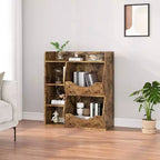 Estantería Acekool para niños y organizador de juguetes, estantería de 3 niveles con 5 cubos, expositor de doble cara y estante superior para sala de juegos, dormitorio, blanco