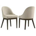 Coaster,Reseda Upholstered Dining Side Chair Oatmeal (Set of 2)