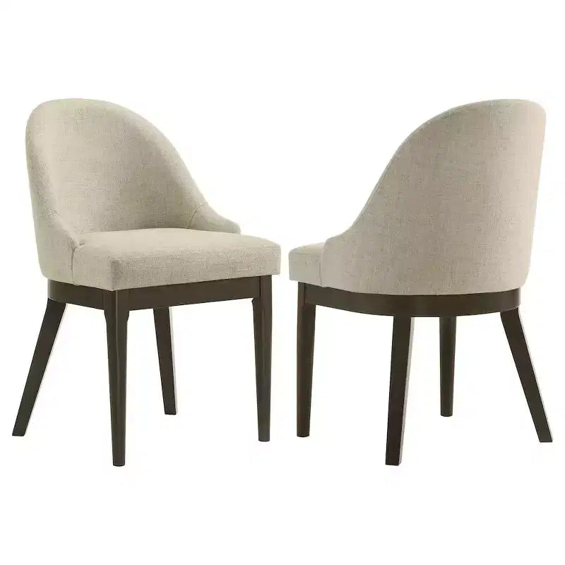 Coaster,Reseda Upholstered Dining Side Chair Oatmeal (Set of 2)