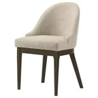 Silla de comedor lateral tapizada Reseda, color avena (paquete de 2)