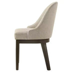 Silla de comedor lateral tapizada Reseda, color avena (paquete de 2)