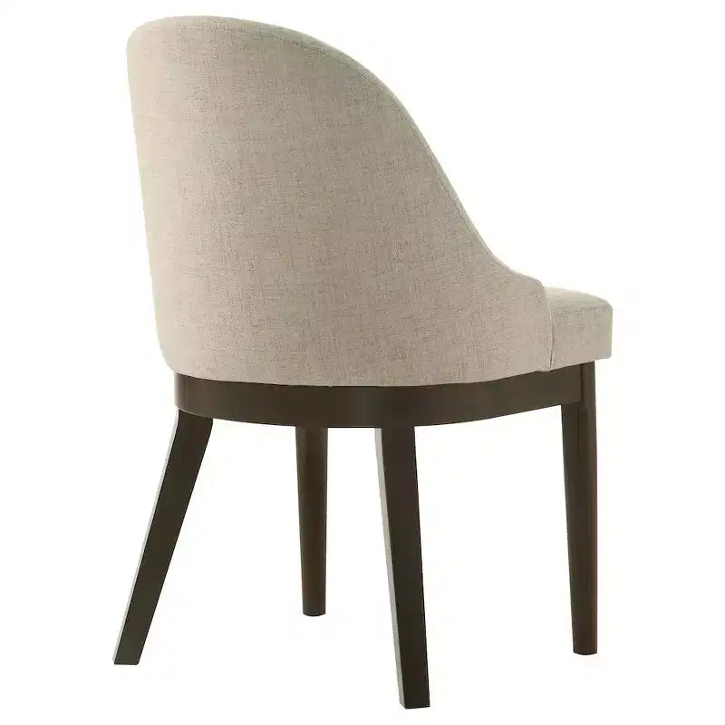 Silla de comedor lateral tapizada Reseda, color avena (paquete de 2)