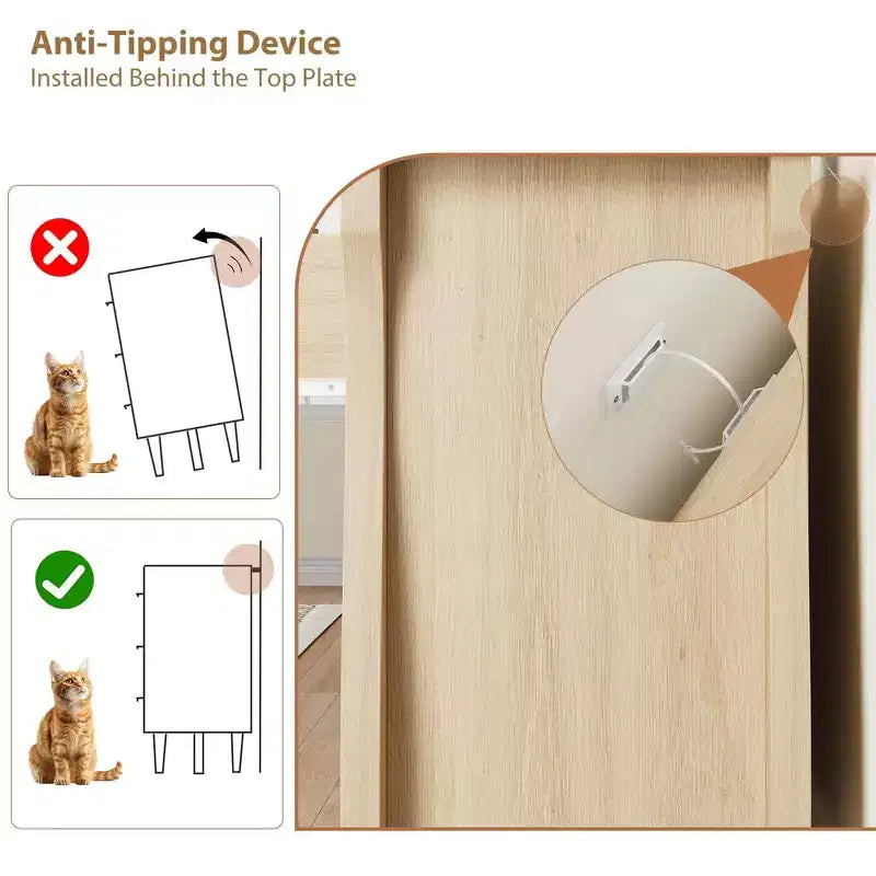 Cómoda Boho de 3 cajones con detalles de ratán - Armario de almacenamiento independiente con patas curvas para dormitorio o sala de estar