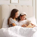 Base de cama individual con cajón inferior, cama tapizada tipo plataforma con cabecero ondulado para niños/niñas, soporte de lamas de madera, no necesita somier