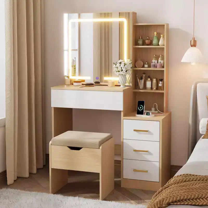 Aparador con buffet de 55 pulgadas con almacenamiento, barra de café con estantes ajustables, 3 cajones y 4 puertas minimalistas, mueble de almacenamiento largo para la cocina