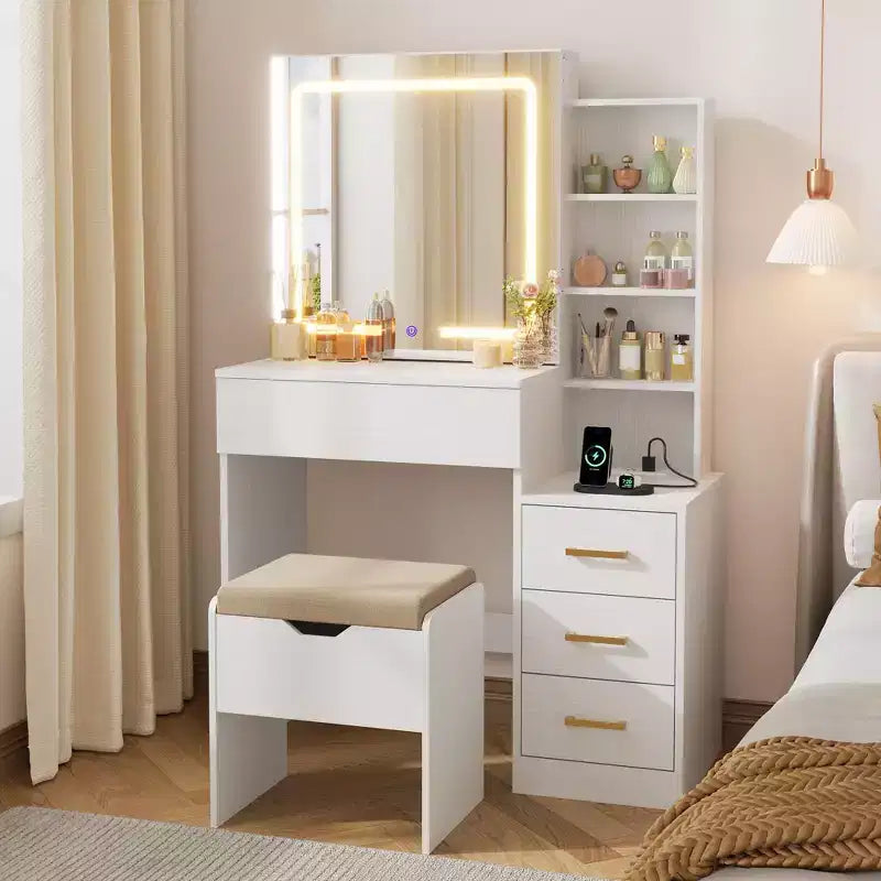 Aparador con buffet de 55 pulgadas con almacenamiento, barra de café con estantes ajustables, 3 cajones y 4 puertas minimalistas, mueble de almacenamiento largo para la cocina