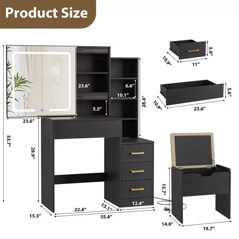Aparador con buffet de 55 pulgadas con almacenamiento, barra de café con estantes ajustables, 3 cajones y 4 puertas minimalistas, mueble de almacenamiento largo para la cocina