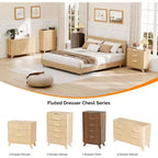 Cómoda Karl Home de 5 cajones de aglomerado marrón de 23.7 pulgadas de ancho
