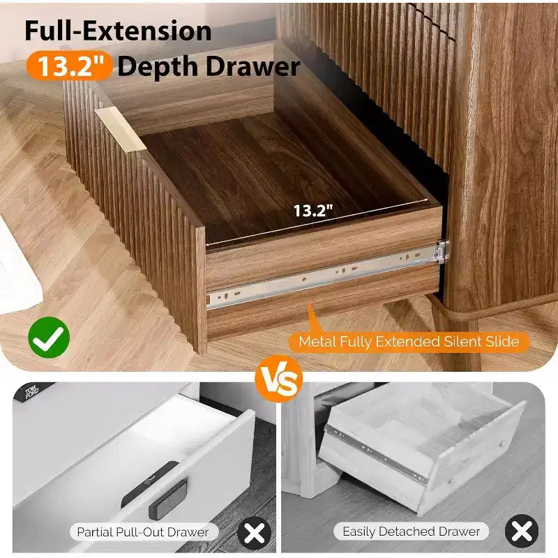Cómoda Karl Home de 5 cajones de aglomerado marrón de 23.7 pulgadas de ancho