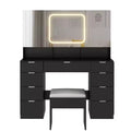 Black Vanity Table Set