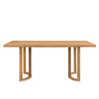 Christopher Knight Home Nicholas 69" Rubberwood Modern 6 Seater Rectangle Dining Table Natural