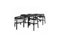 Christopher Knight Home Jack Modern 7pc Rubberwood Upholstered Dining Set Beige/Black