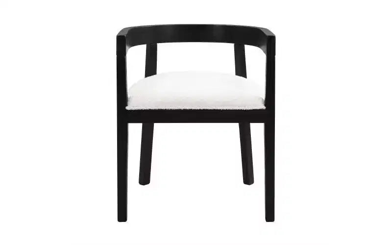 Jack Modern Juego de Comedor Tapizado de 7 Piezas de Madera de Caucho Beige/Negro
