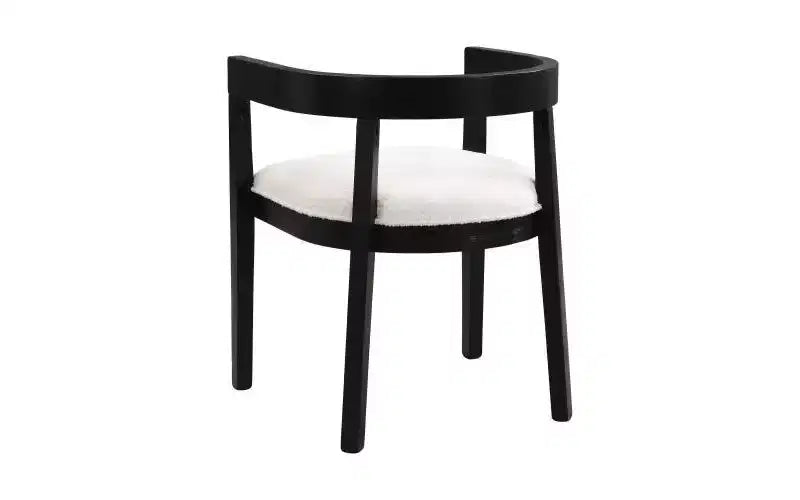 Jack Modern Juego de Comedor Tapizado de 7 Piezas de Madera de Caucho Beige/Negro