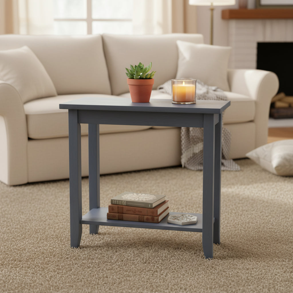 Keystone Accent Table Heather Gray - International Concepts