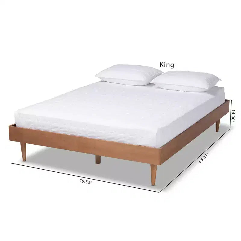 Rina Cama de Madera Fresno Nogal