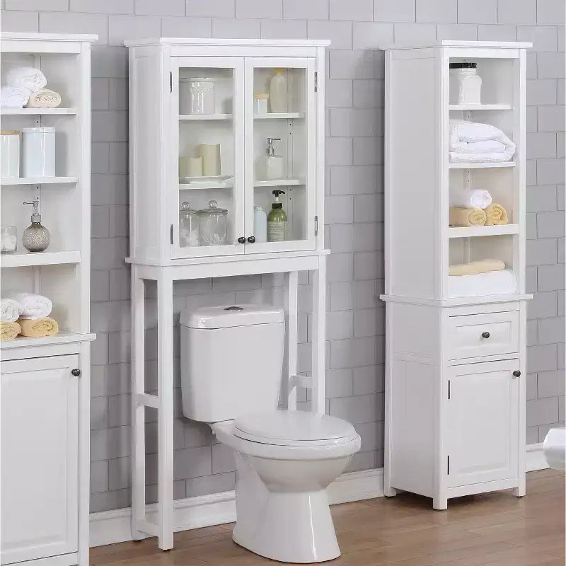 Dorset Organizador de almacenamiento para baño, blanco