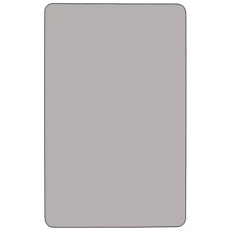 Flash Furniture Mesa de actividades rectangular de laminado de alta presión, 60"L x 24"W, patas cortas ajustables en altura