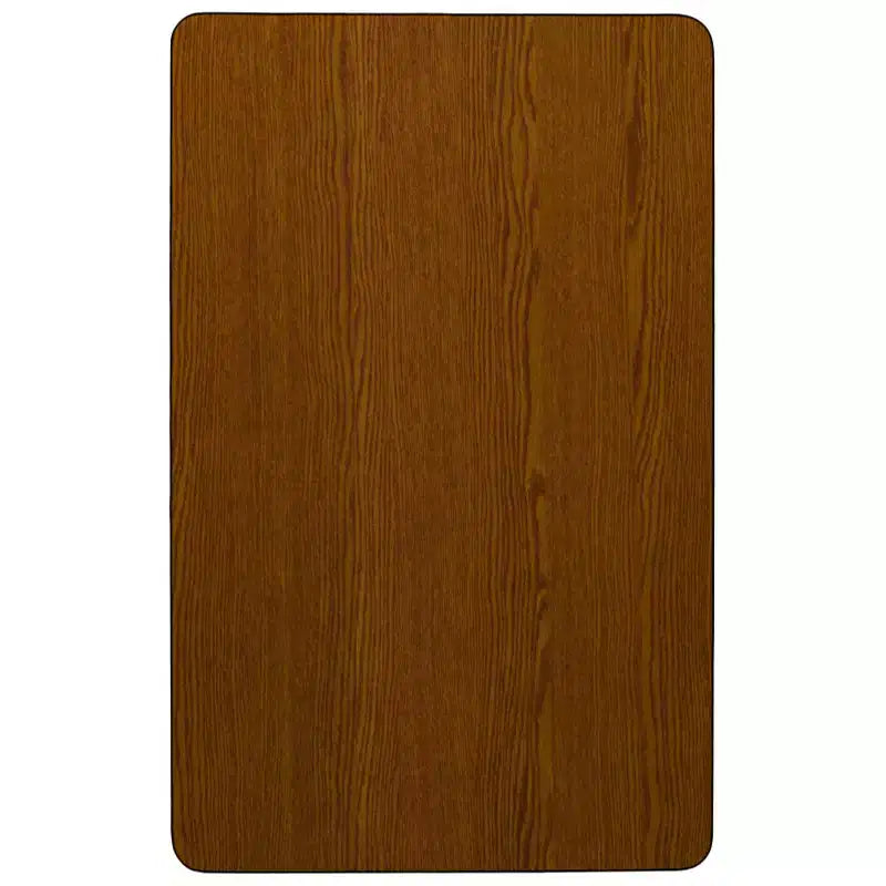 Flash Furniture Mesa de actividades rectangular de laminado de alta presión, 60"L x 24"W, patas cortas ajustables en altura