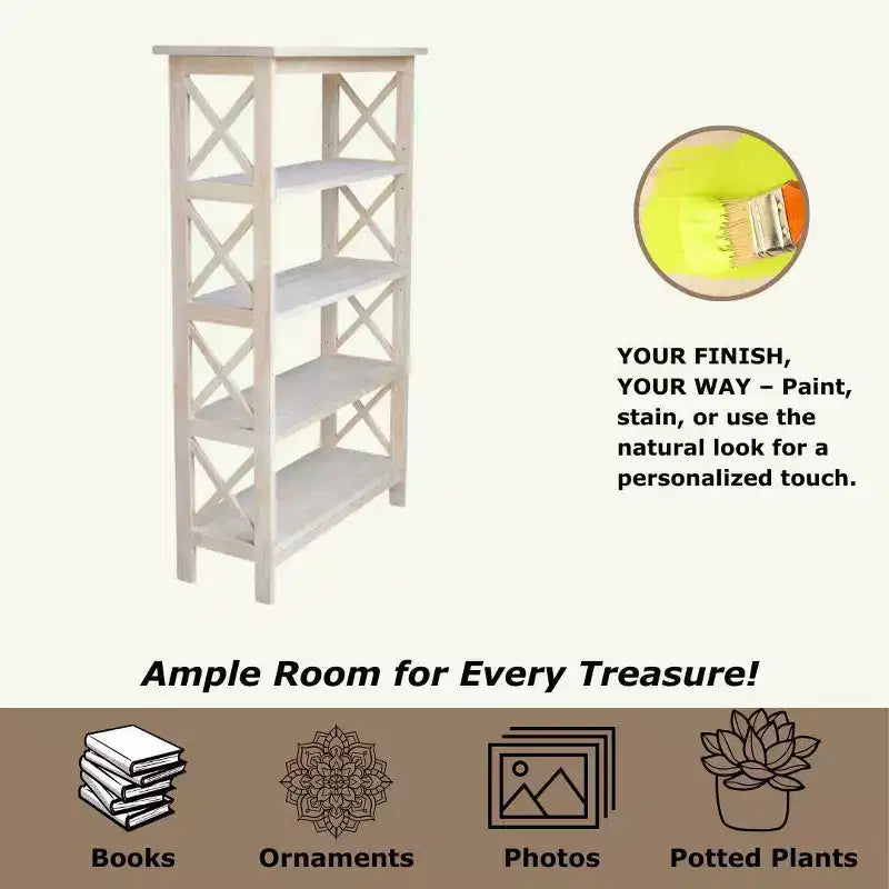 Librería en forma de X sin acabar - International Concepts