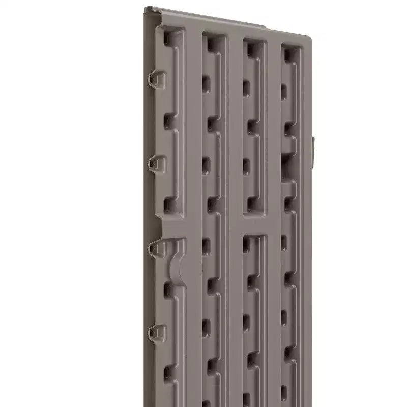 Armario base de resina resistente Suncast de 9 pies cúbicos para garaje, platino (paquete de 3)