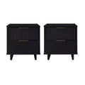 Manhattan Comfort Set of 2 Granville 2 Drawer Nightstands